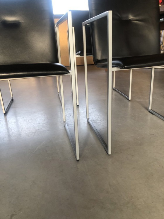 Image 1 of Arco Frame chair black leather 4x