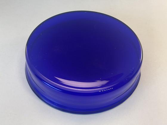 Image 1 of Pot de conservation Blåtopp par Willy Johansson pour Hadeland Glassverk
