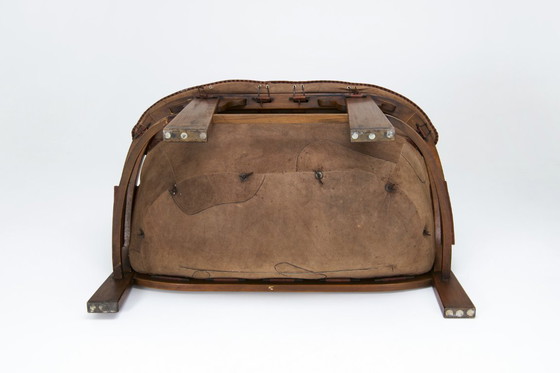 Image 1 of Italian brutalist two-seater sofa by Luciano Frigerio