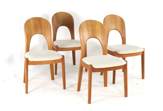 Image 1 of Set di 4 sedie Koefoed Morten in teak vintage 'Horve'