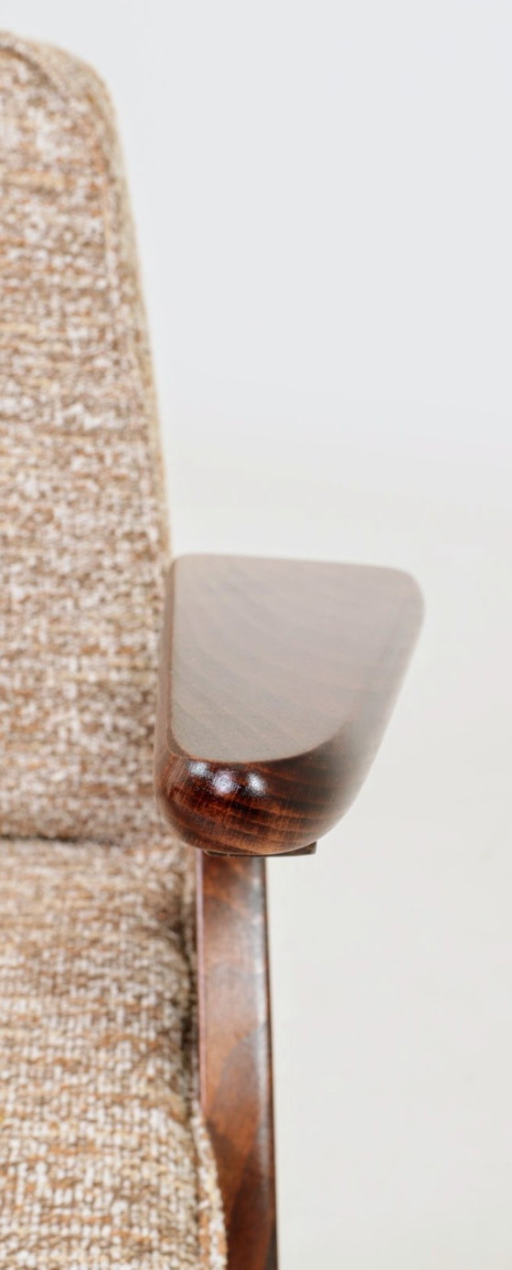 Image 1 of Poltrona scandinava mokka granola metà secolo moderna 