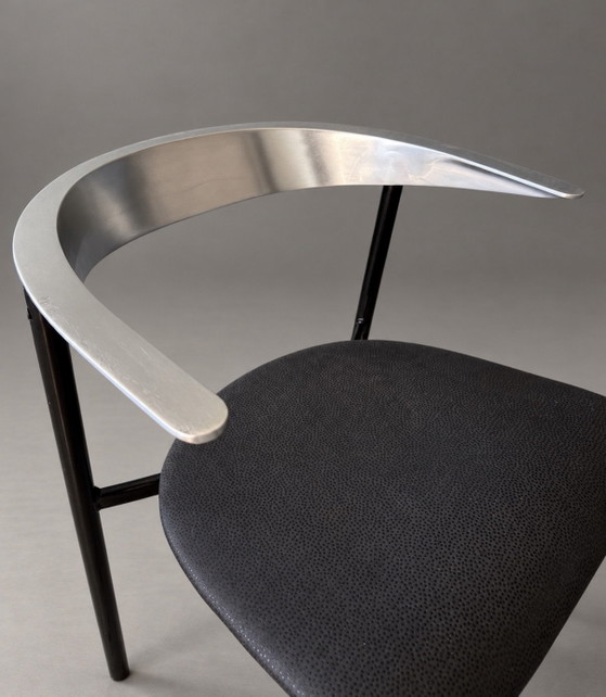 4 Sillas de comedor Gala — Bernal & Isern para Sellex, 1988 – Aluminio, Metal (photo 5 of 15)