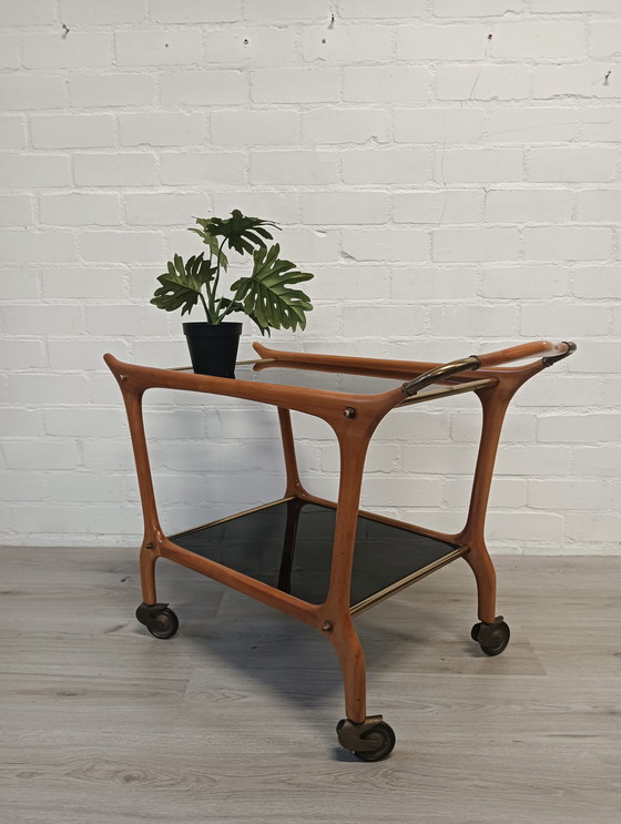 Image 1 of Ico Parisi pour Angelo de Baggis, Chariot de Service Vintage 