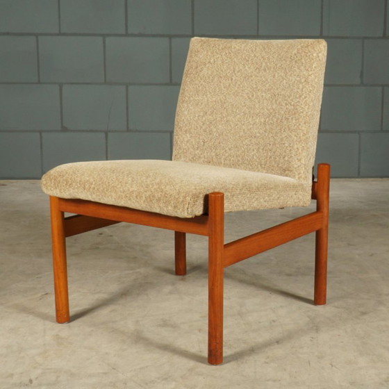 Set da salotto danese – Due poltrone con tavolino – Anni '70 – Textile (photo 14 of 19)