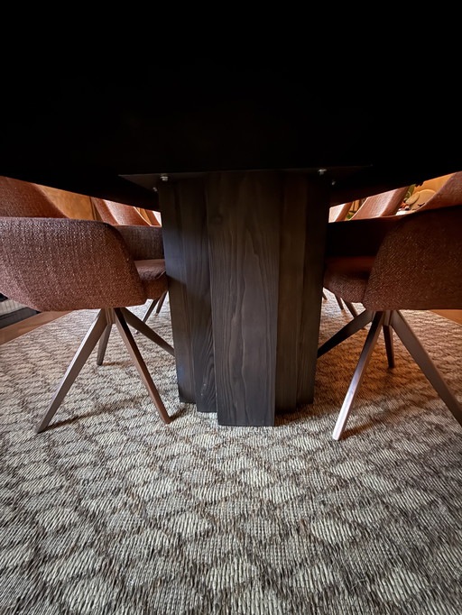 BRUT Dining table / eettafel 280x110, Mokko Amsterdam