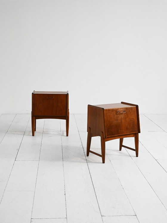 Image 1 of Teak Bedside Tables by A. Chr. Laursen, Denmark 1950s