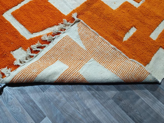 Image 1 of Orange tapis bérbere en laine 300cmx200cm 