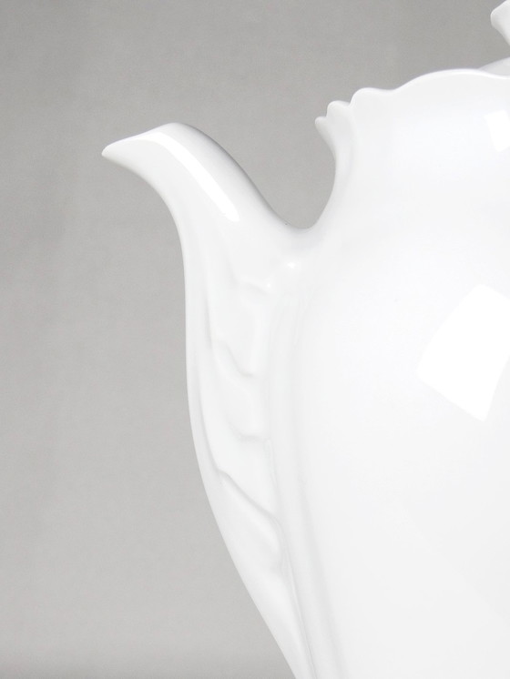 Image 1 of Teapot/Coffee Pot Fine Limoges White Vintage Porcelain