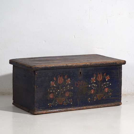 Baule antico con motivi floreali (Anno 1901) #41 – Armadi contenitori, Rustic (photo 8 of 40)