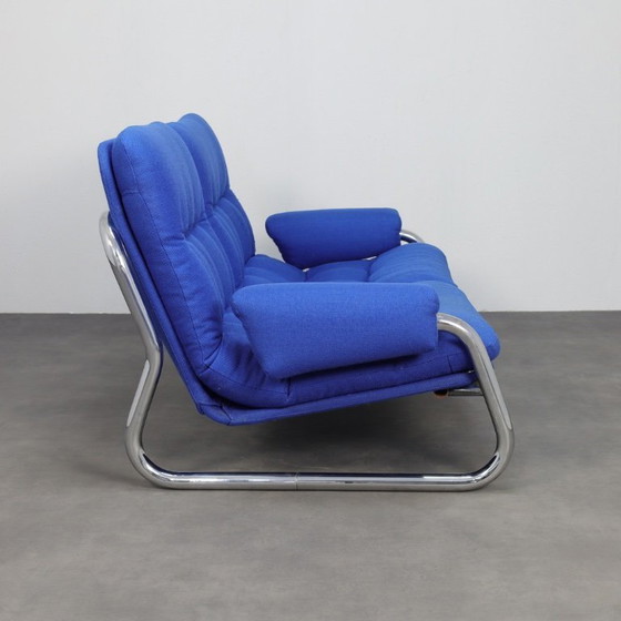 Image 1 of Tube frame two-seater sofa chrome, 1970