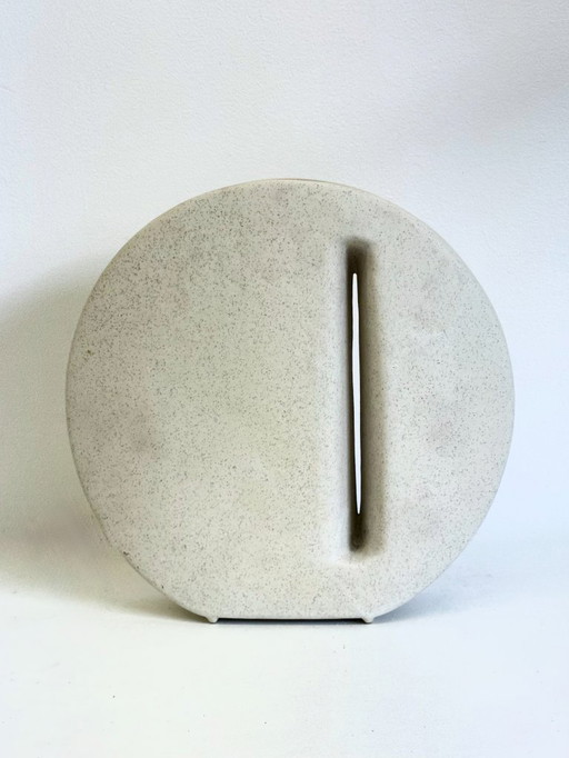 Ceramic vase by Nereo Boaretto in off-white