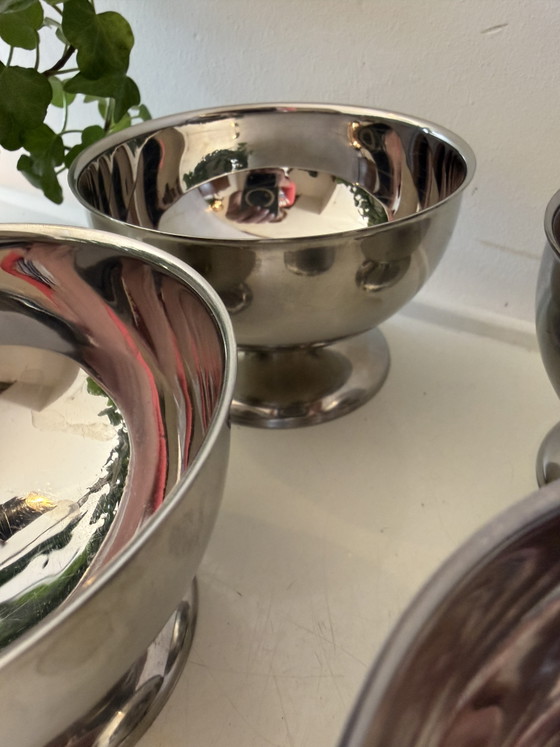 Image 1 of Set van 4 vintage Chrome coupes