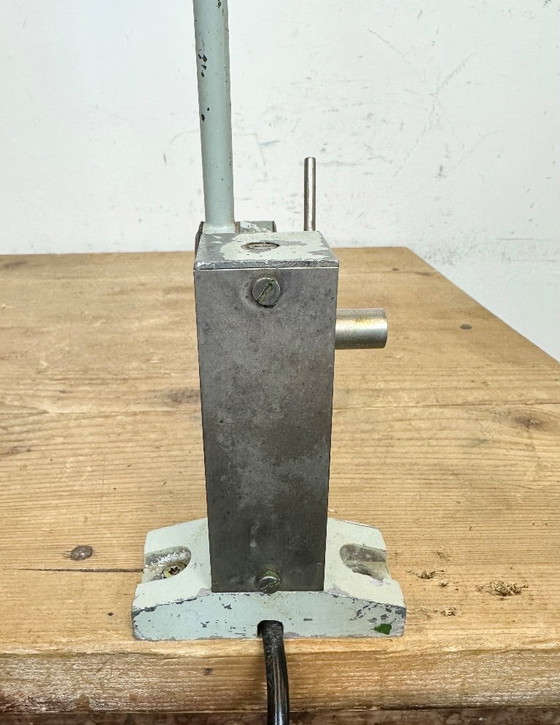 Image 1 of Lampe de table industrielle grise d'Elektrosvit, années 1970