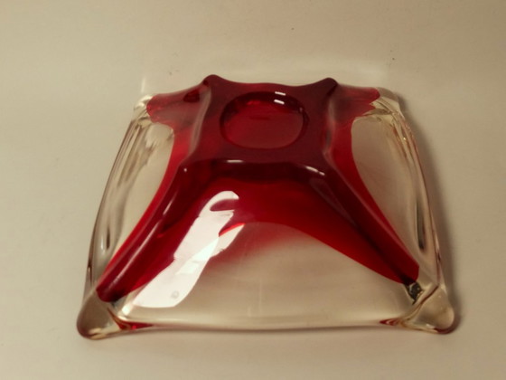 Grote Boheemse Mid-Century Kunstglas Schaal – Schalen (photo 2 of 12)