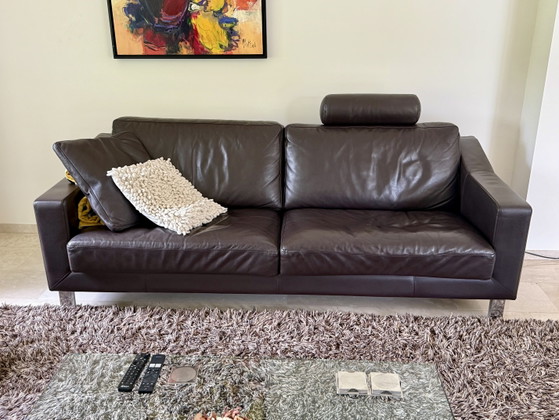 Leolux Antonia Sofa 3-seater and 2-seater – Couches, Leather, Metal (photo 5 of 5)