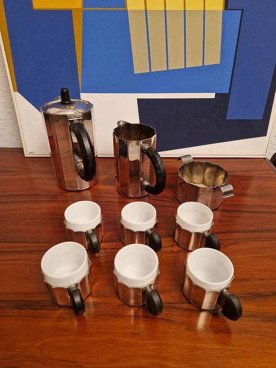 Coffee service, Art Deco, Czech Republic, silver-plated, circa 1920 – Crockery, Brass (photo 3 of 8)