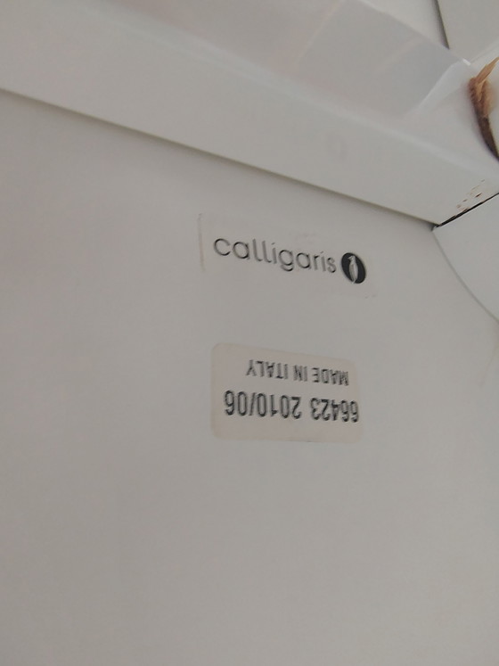 Image 1 of Ronde eettafel Calligaris Ø 120 cm - Hoogglans Wit