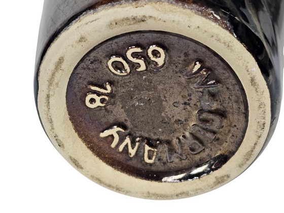 Image 1 of Scheurich - Model 650-18 - W-Germany - Brons Glazuur - Gestreept - 70's