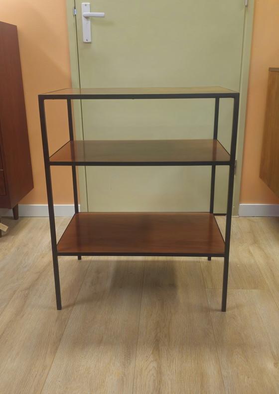 Image 1 of Vintage Sidetable Stellingkast Opbergkast Platenspeler Audiomeubel Kast Boekenkast 