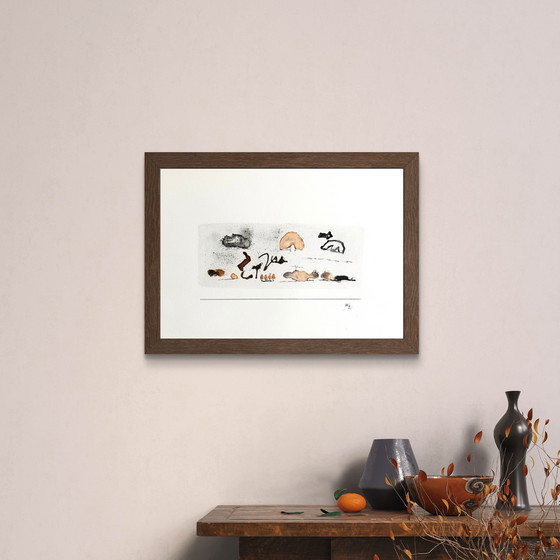 Image 1 of Hans EPP - Magnificent abstract painting from 1968 - framed