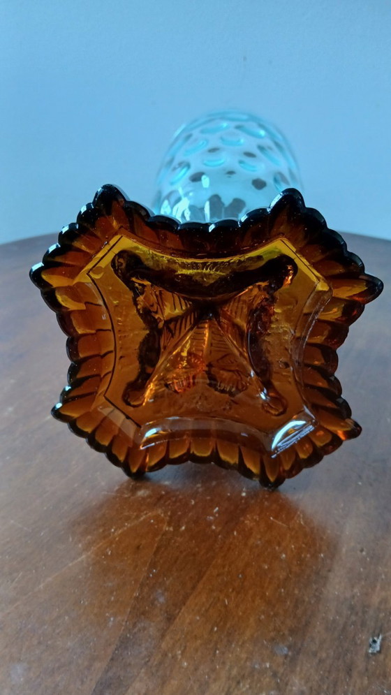 Antieke tweekleurige vaas – Vazen, Glass (photo 4 of 5)