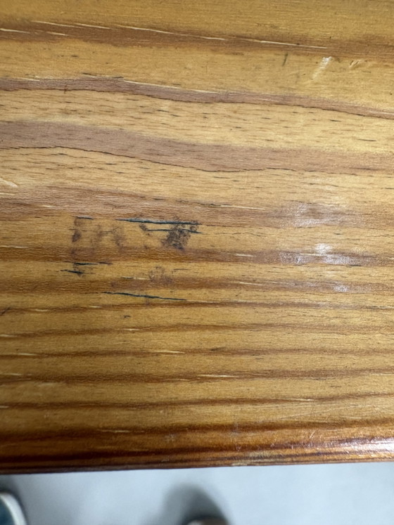 Image 1 of Vintage Coffeetable Pinewood with white melamine top. Design Yngve Ekström for Swedese.