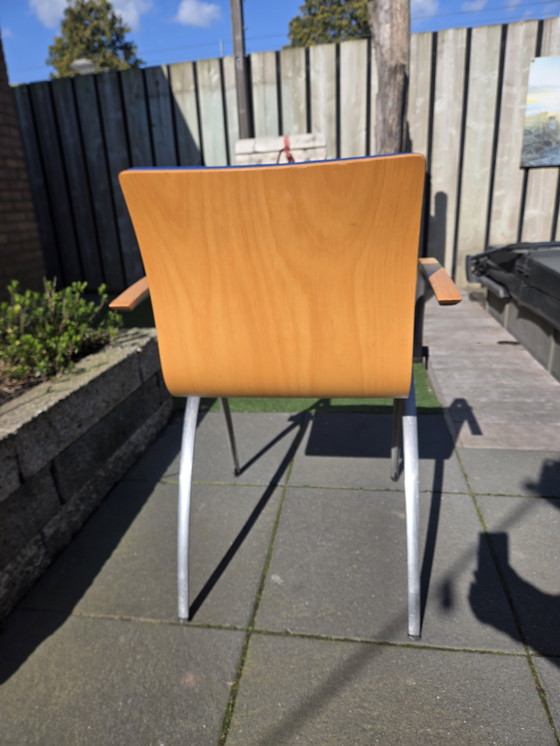 Image 1 of 6x Artifort Zeno stoelen blauw 