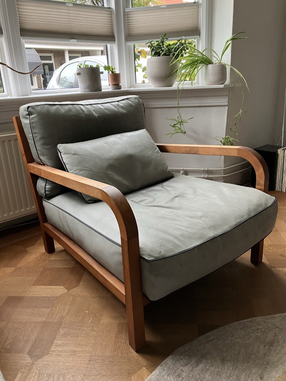 Fauteuil Dario de Te Linteloo – Cuir, Bois (photo 2 of 5)