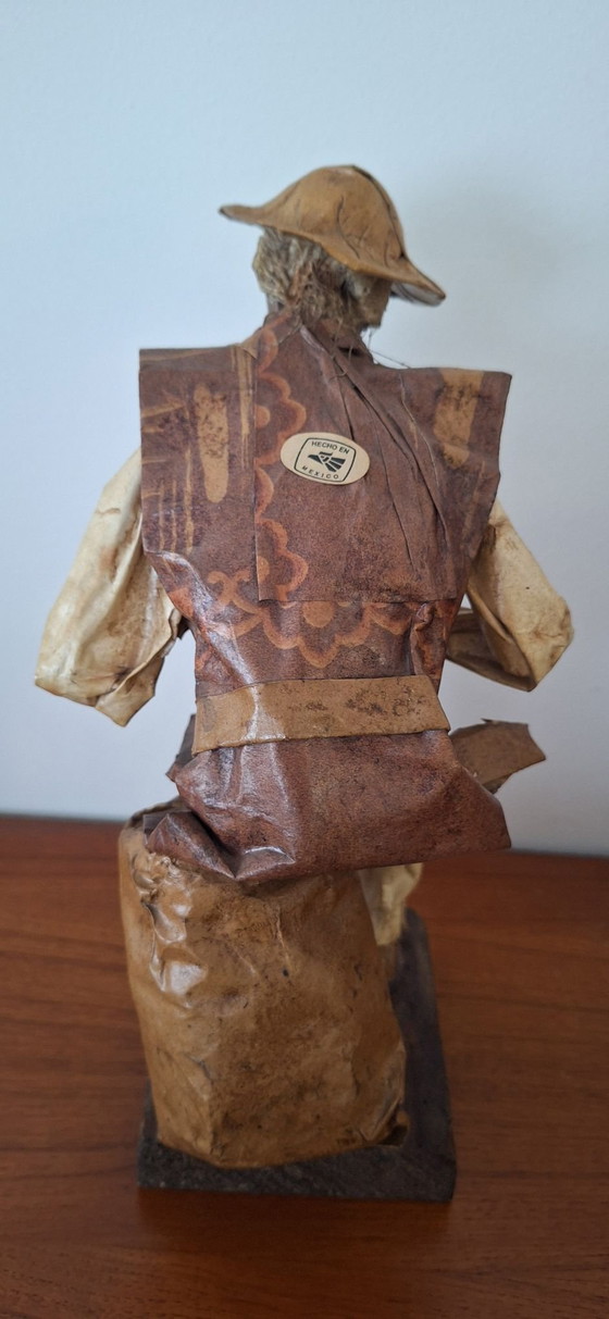Figura de Papel Maché Hombre con Jarra, Esculturas, Cerámica, Beige (foto 5 de 7)