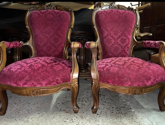 Image 1 of 2 poltrone in stile barocco Luigi