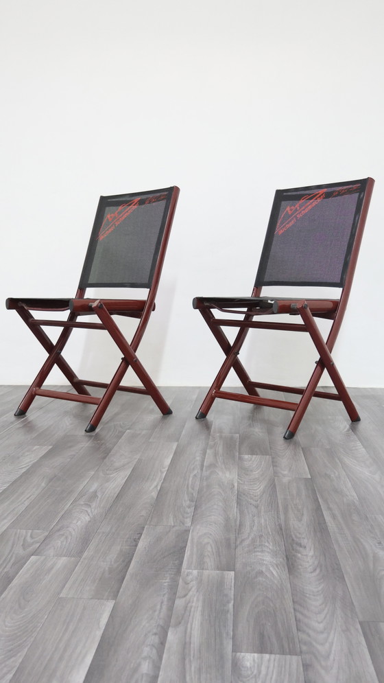 Image 1 of michael schumacher Coppia Di Sedie Richiudibili Merchandising Ufficiale 2000