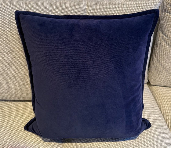 Fauteuil et repose-pieds BoConcept Imola par Henrik Petersen - Velours bleu foncé – Metal, Velvet (photo 15 of 17)