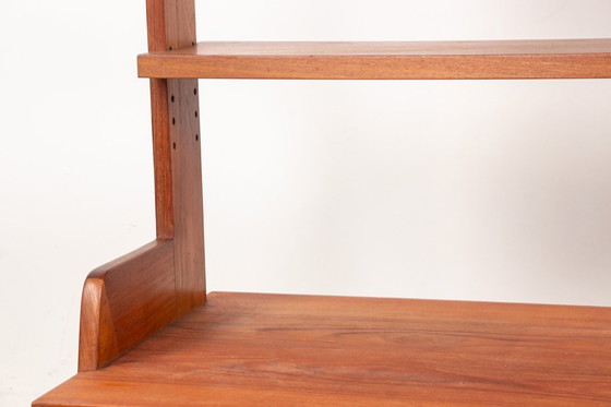 Image 1 of Grande scaffale mobile e modulare in teak danese di H. Brockmann Petersen, anni '60.