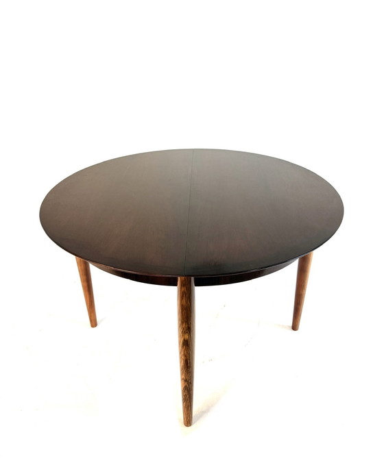 Image 1 of Vintage extendable Pallisander dining table, Lübke '60