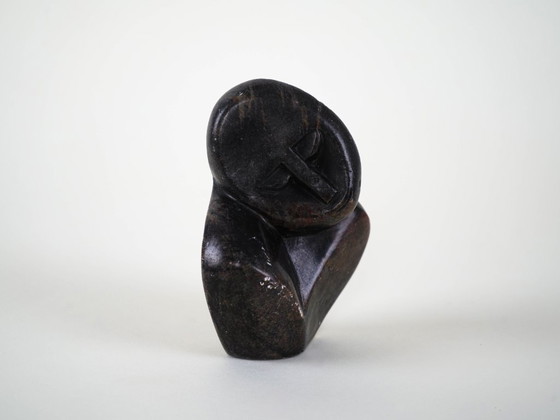 Image 1 of Sculpture abstraite en pierre, design danois, années 1980, fabriquée au Danemark