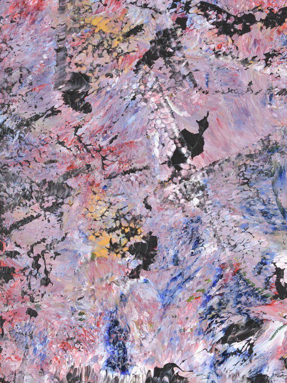 Image 1 of Helen Nieuwendijk (1946) - Wald in der Abenddämmerung - 2012 - Acryl auf Leinwand - 100 x 80 cm