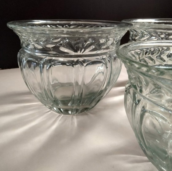 Image 1 of Set di tre ciotole in cristallo vintage. Stile: Noritake Crystal Germania