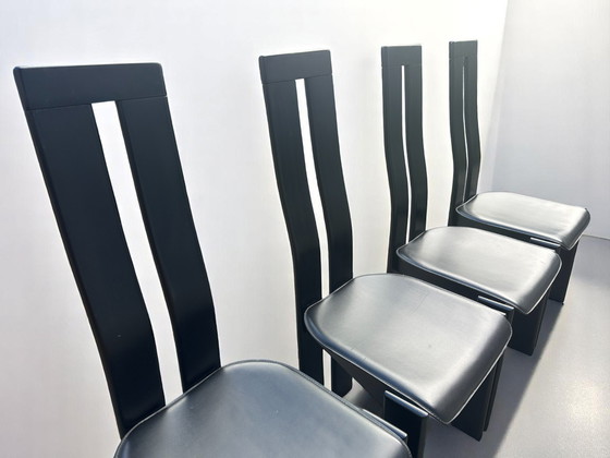 Image 1 of 4x Designer chairs by Pietro Costantini - Italy, 1970s