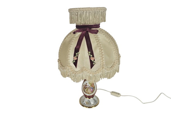 Image 1 of Limoges - France - porcelaine - lampe de table - seconde moitié du XXe siècle