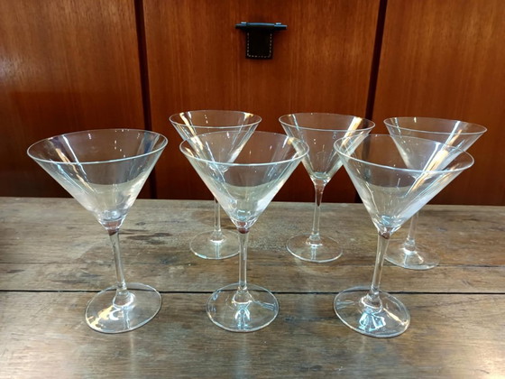 Image 1 of 6x verres à cocktail martini Cristal d'Arques 