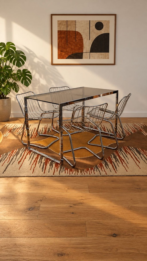 Vintage Space Age Tisch und Stühle