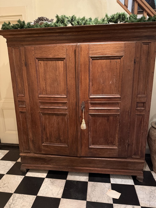 Armadietto per il pane antico in quercia / Broodkast