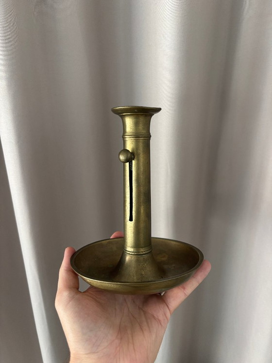 Vintage verstelbare messing kandelaar – Artisan, Kandelaars en kaarsen, Metal (photo 8 of 13)