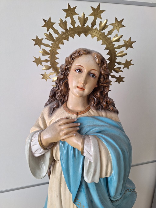 Beautiful sculpture Statue of Olot Mary of Assumption