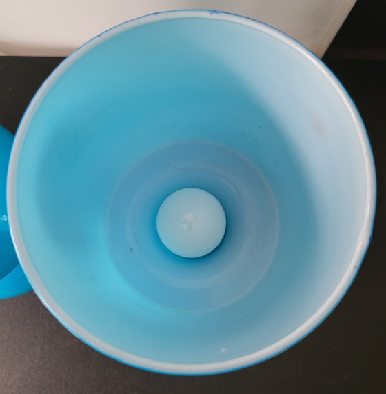 Image 1 of 2 lampes bleues Ikea Lykta vintage.