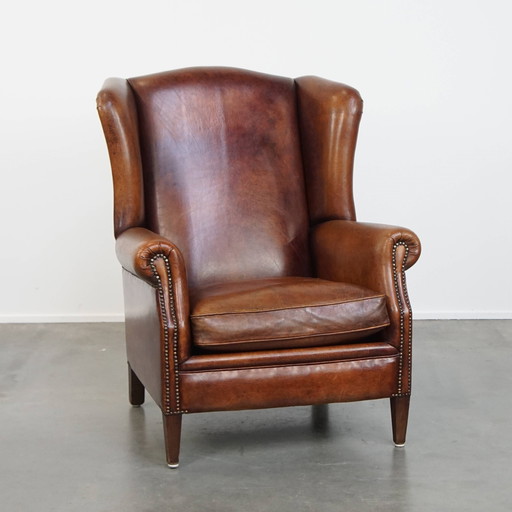 Large Sheep Leather Ear Armchair