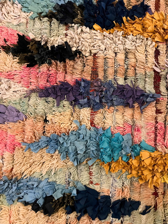 Image 1 of Neuf avec étiquette ! Tapis vintage berbère tissé à la main Boucherouite