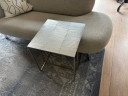 Mesa auxiliar Minotti Leger, metal cepillado