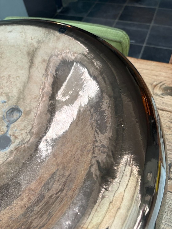 Image 1 of bowl, colored glass by Pols Potten