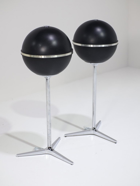 Image 1 of Enceintes Grundig Audiorama 8000 années 1970 noires